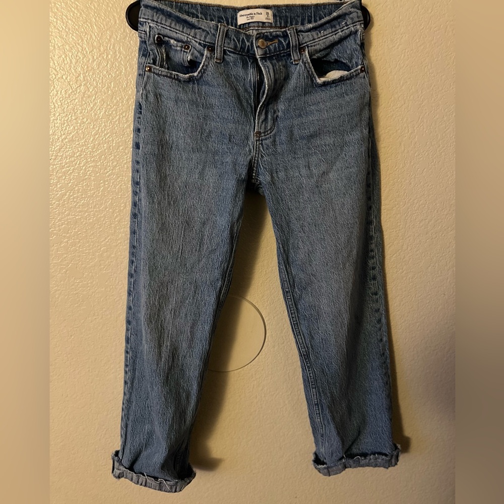 Abercrombie & Fitch Light Blue Baggy Jeans